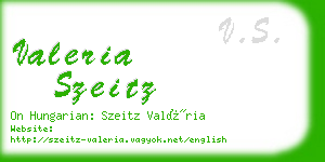 valeria szeitz business card